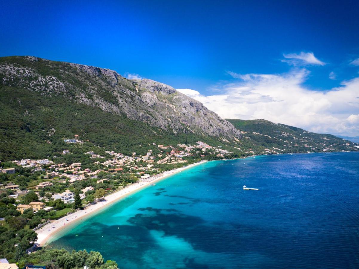 Akrogiali Apartments Barbati Bagian luar foto