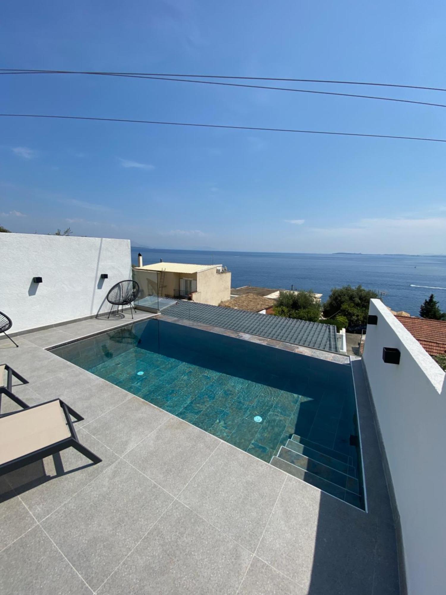 Akrogiali Apartments Barbati Bagian luar foto